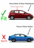 Passenger Right Rear Door Window Door Glass Compatible with Nissan Versa Note 4 Door Hatchback 2014-2019 Models