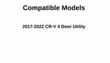 Passenger Right Side Quarter Window Quarter Glass Compatible with Honda CR-V 2017-2022 Models