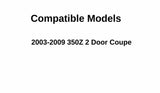 Passenger Right Side Door Window Door Glass Compatible with Nissan 350Z 2 Door Coupe 2003-2009 Models