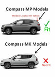 Factory Privacy Back Tailgate Window Back Glass Compatible with Jeep Compass MP 2017-2026 Models (Not For Compass MK)