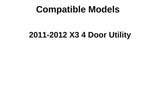 Passenger Right Side Front Door Window Door Glass Compatible with BMW X3 2011-2012 Models