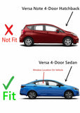 Passenger Right Side Rear Door Window Door Glass Compatible with Nissan Versa 4 Door Sedan 2012-2019 Models
