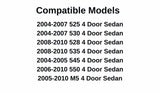 Passenger Right Rear Door Window Door Glass Compatible with BMW 525i 525xi 530i 530xi 528i 535i 535xi 545i 550i M5 2004-2010 4 Door Sedan Models