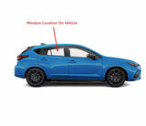 Tempered Passenger Right Side Rear Door Window Door Glass Compatible with Subaru Impreza 2024-2026 Models