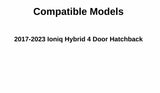 Driver Left Side Rear Door Window Door Glass Compatible with Hyundai Ioniq Hybrid 2017-2023 Models (Not For Ioniq 5 or Ioniq 6)
