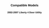 Heated Back Tailgate Window Back Glass Compatible with Jeep Liberty 2002-2007 Models