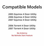 Privacy Driver Left Side Quarter Window Quarter Glass Compatible with Chevrolet Equinox 2005-2007 Pontiac Torrent 2006-2007 Models