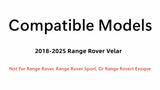 Tempered Passenger Right Side Rear Door Window Door Glass Compatible with Land Rover Range Rover Velar 2018-2025 Models