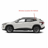 Tempered Driver Left Side Quarter Window Quarter Glass Compatible with Chevrolet Trax 2024-2026 Models