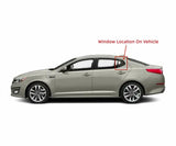 Driver Left Side Rear Vent Window Vent Glass Compatible with Kia Optima 2011-2015/ Optima Hybrid 2012-2016 Models