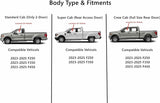 Tempered Driver Left Side Front Door Window Door Glass Compatible with Ford F250 F350 F450 2023-2026 Models