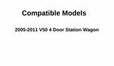 Tempered W/Antenna Passenger Right Side Rear Quarter Window Quarter Glass Compatible with Volvo V50 2005-2011 Models