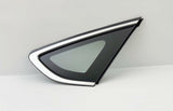 Titanium Moulding Passenger Right Side Quarter Window Quarter Glass Compatible with Ford Fusion 2013-2019/ Fusion Hybrid/Energi 2013-2020 Models