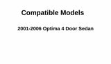 Heated Rear Back Window Back Glass Compatible with Kia Optima 2001-2006 Models