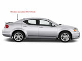 Heated Back Window Back Glass Compatible with Dodge Avenger 2009-2014 4 Door Sedan Models