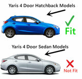 Tempered Passenger Right Side Rear Door Window Door Glass Compatible with Toyota Yaris 4-Door Hatchback 2020-2021 Models