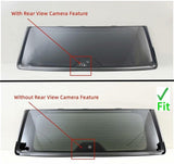 Black Trim Heated Rear Back Tailgate Liftgate Window Glass Compatible with Jeep Wagoneer / Wagoneer L / Grand Wagoneer / Grand Wagoneer L 2022-2026 Models