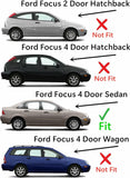 Privacy Passenger Right Side Rear Quarter Window Quarter Glass Compatible with Ford Focus 4-Door Sedan 2000-2007 Models