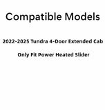 OEM Power Slider Back Window Back Glass Compatible with Toyota Tundra 4 Door Extended Cab 2022-2025 Models