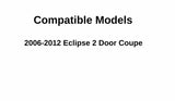 Heated Rear Back Window Back Glass Compatible with Mitsubishi Eclipse 2 Door Coupe 2006-2012 Models