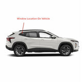 Tempered Passenger Right Side Quarter Window Quarter Glass Compatible with Chevrolet Trax 2024-2026 Models
