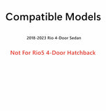 Tempered Driver Left Side Rear Door Window Glass Compatible with Kia Rio 4-Door Sedan 2018-2023 Models