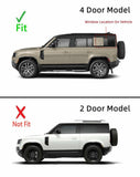 With Antenna Style Driver Left Side Rear Quarter Window Quarter Glass Compatible with Land Rover Defender 90 / 110 / 130 2020-2025 4 Door Models