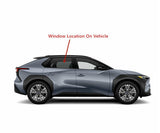 Tempered Passenger Right Side Rear Door Window Glass Compatible with Toyota BZ4X / Subaru Solterra 2023-2025 Models