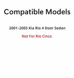 Passenger Right Side Rear Vent Window Vent Glass Compatible with Kia Rio 4 Door Sedan 2001-2005 Models