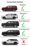 Chrome Trim Heated Rear Back Tailgate Liftgate Window Glass Compatible with Jeep Wagoneer / Wagoneer L / Grand Wagoneer / Grand Wagoneer L 2022-2026 Models