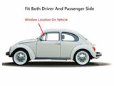 Tempered Front Vent Window Vent Glass Compatible with Beetle / Super Beetle 2-Door Sedan 1965-2003 Models