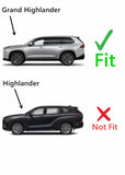 Chrome Style Driver Left Side Quarter Window Quarter Glass Compatible with Toyota Grand Highlander 2024-2026 Models