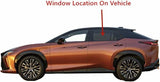 Laminated Driver Left Side Rear Door Window Door Glass Compatible with Lexus RZ300e RZ450e 2023-2025 Models