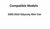 Passenger Right Rear Vent Window Vent Glass Compatible with Honda Odyssey 2005-2010 Models