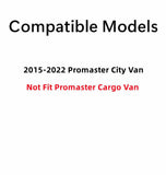 Movable Manual Sytle Driver Left Side Rear Door Window Door Glass Compatible with Ram Promaster City 2015-2022 Models