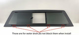 Flush Fit Manual Slider Back Window Back Glass Compatible with Chevrolet Silverado / GMC Sierra 1500 2007-2013 Models & 2500 3500 2007-2014 Models Pickup (Not For Classic Models)