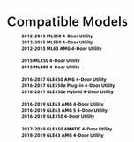 Driver Left Side Rear Door Window Door Glass Compatible with Mercedes Benz ML250 ML350 ML400 ML550 ML63AMG 2012-2015 Models