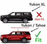 Tempered Driver Left Side Rear Door Window Door Glass Compatible with Chevrolet Tahoe/GMC Yukon 2021-2026 Models ( Not For Yukon XL)