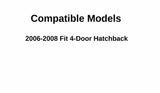 Driver Left Side Front Vent Window Vent Glass Compatible with Honda Fit 2006-2008 Models