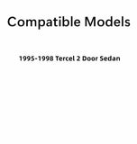 Driver Left Side Door Window Door Glass Compatible with Toyota Tercel 2 Door Sedan 1995-1998 Models