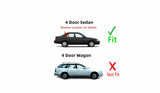 Passenger Right Side Rear Vent Window Vent Glass Compatible with Toyota Corolla 4 Door Sedan 1993-1997 Models