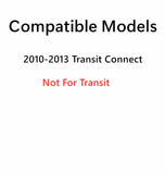 Back Window Back Glass Driver Left Side Compatible with Ford Transit Connect 2010-2013 Models