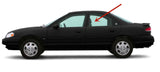 Driver Left Side Rear Door Window Door Glass Compatible With Ford Contour/Mercury Mystique 4 Door Sedan 1995-2000 Models