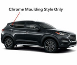 Chrome Moulding Style Passenger Right Side Rear Quarter Window Quarter Glass Compatible with Hyundai Tucson 2016-2021 Models