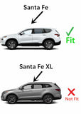 Driver Left Side Rear Door Window Door Glass Compatible with Hyundai Santa Fe 2019-2023 Models