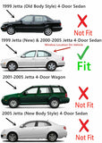 Heated Rear Back Window Back Glass Compatible with Volkswagen Jetta 2000-2005 / Jetta (New) 1999 4-Door Sedan Models