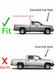 Tempered Passenger Right Side Quarter Window Quarter Glass Compatible with Dodge Dakota 2005-2010 / Ram Dakota 2011 / Mitsubishi Raider 2006-2010 4-Door Extended/Club Cab Pickup With Glue