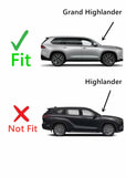 Chrome Style Passenger Right Side Quarter Window Quarter Glass Compatible with Toyota Grand Highlander 2024-2026 Models