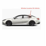 Tempered Driver Left Side Rear Vent Window Vent Glass Compatible with Toyota Camry 2025-2026 Models Glass Only