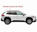 Glass Only Tempered Passenger Right Side Rear Vent Window Vent Glass Compatible with Toyota Corolla Cross 2022-2026 Models (Not For Corolla)